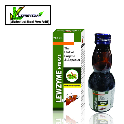 Product Name: Lewzyme, Compositions of Lewzyme are The Herbal Enzyme & Appetiser - Lewis Bioserch Pharma Pvt. Ltd