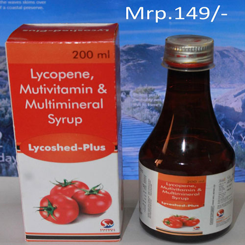 Product Name: Lycoshed Plus, Compositions of Lycoshed Plus are Lycopene Multivitamin & multimineral - Shedwell Pharma Private Limited