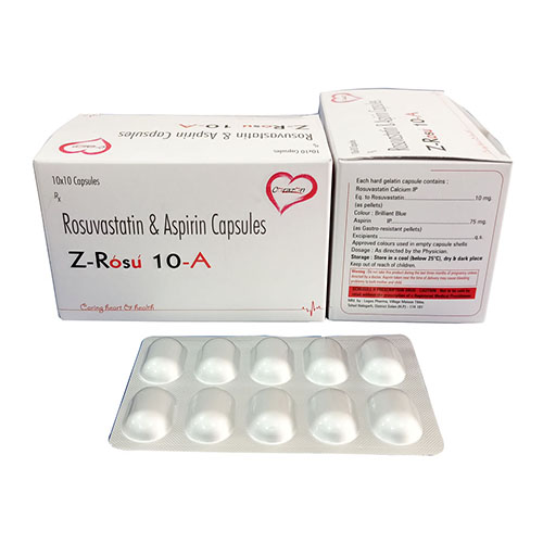 Z Rosu 10 A are Rosuvastatin,Aspirin Capsules - Arlak Biotech