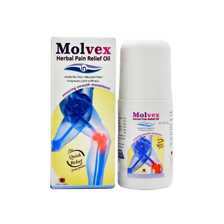 Product Name: MOLVEX, Compositions of MOLVEX are Herbal Pain Relief Oil - Cista Medicorp