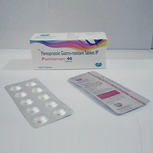 Product Name: Pantaman 40, Compositions of Pantaman 40 are Pantaprazole Gastro resistant Tablets IP - Aman Healthcare