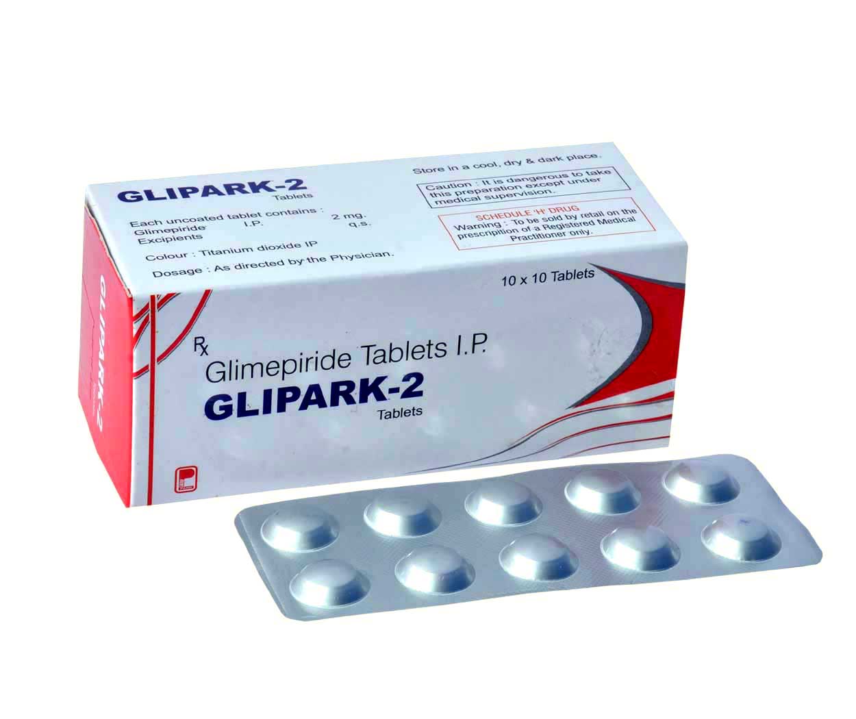Product Name: GLIPARK 2, Compositions of GLIPARK 2 are Glimepiride Tablets I.P. - Park Pharmaceuticals
