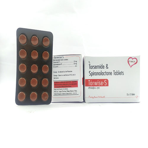 Product Name: Torwise S, Compositions of Torwise S are Toresmide & Spironolactone Tablets - Arlak Biotech
