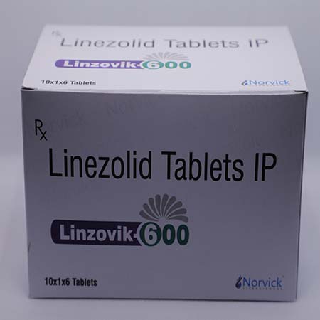Product Name: Linzovik 600, Compositions of Linzovik 600 are Linezoid Tablets IP - Norvick Lifesciences