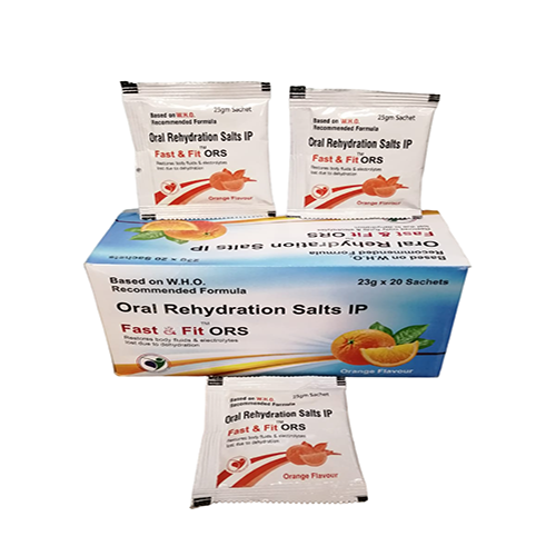 Product Name: FAST AND FIT ORS, Compositions of FAST AND FIT ORS are Oral Rehydration Salts IP - Human Biolife India Pvt. Ltd