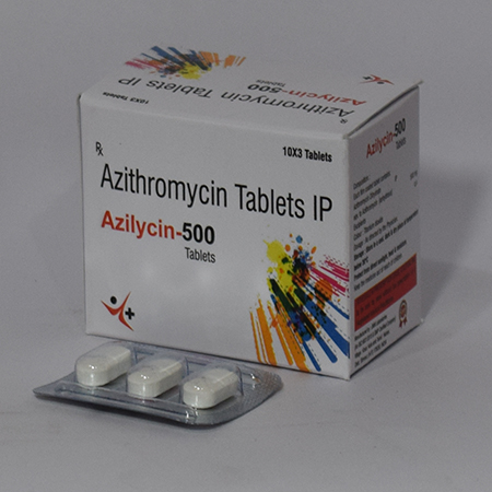 Product Name: Azilycin 500, Compositions of Azilycin 500 are Azithromycin Tablets IP  - Meridiem Healthcare