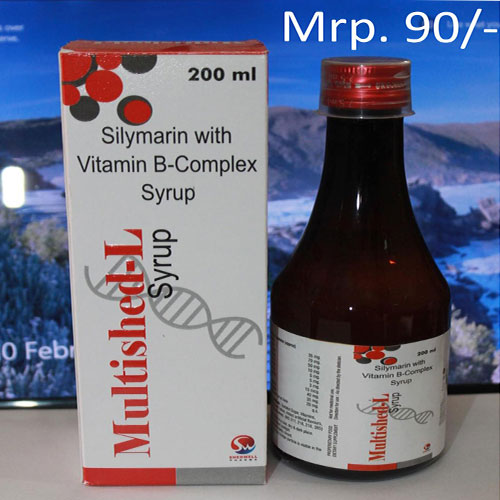 Product Name: Multished L, Compositions of Multished L are Silymarin with Vitamin B Complex - Shedwell Pharma Private Limited