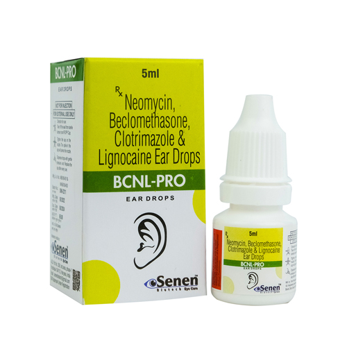 Product Name: Bcnl Pro  Ear  Drops, Compositions of Bcnl Pro  Ear  Drops are Neomycin Beclomethasone, Clotrimazole & Lignocaine Ear Drops - Senen Biotech