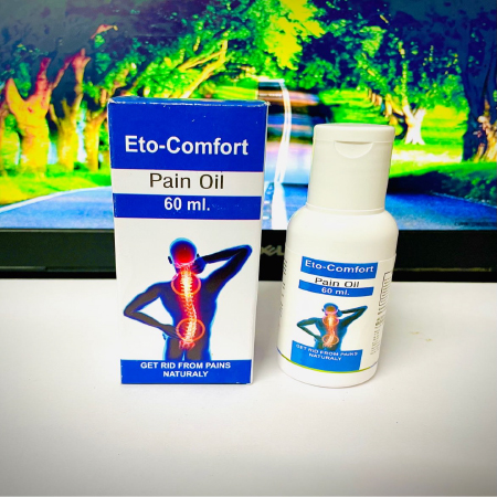 Product Name: Eto Comfort, Compositions of Eto Comfort are Pain oil - Eton Biotech Private Limited