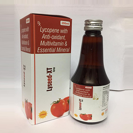 Product Name: LYSEED XT, Compositions of LYSEED XT are Lycopene with Antioxidant Multivitamin & Essential Minerals - Apikos Pharma