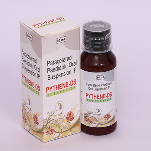 Product Name: PYTHENE DS, Compositions of PYTHENE DS are Paracetamol Paediatric Suspension IP - Biomax Biotechnics Pvt. Ltd