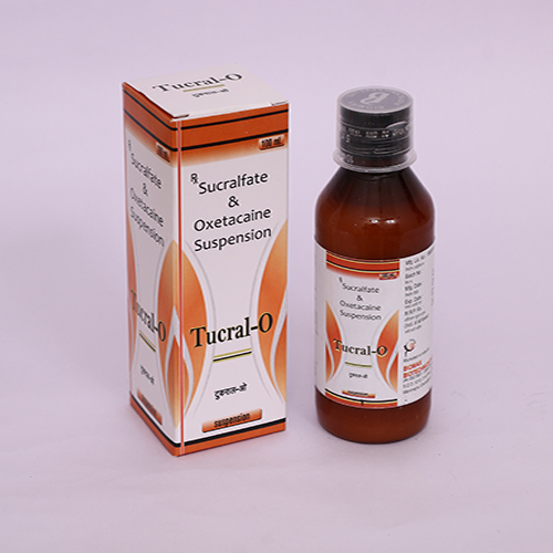 Product Name: TUCRAL O, Compositions of TUCRAL O are Sucralfate & Oxetacine Suspension - Biomax Biotechnics Pvt. Ltd