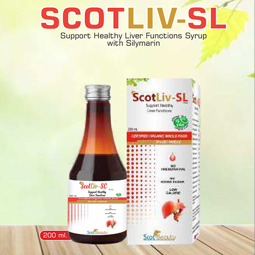 Product Name: Scotliv SL, Compositions of are Support Helthy Liver Functions Syrup with Silymarin - Pharma Drugs and Chemicals