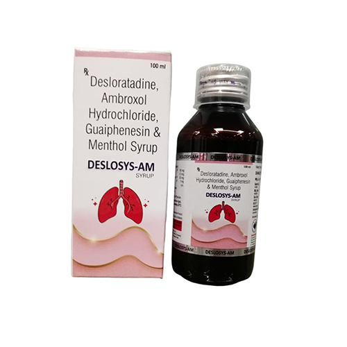 Product Name: DESLOSYS AM SYRUP, Compositions of DESLOSYS AM SYRUP are Deslosys-AM Syrup - Human Biolife India Pvt. Ltd