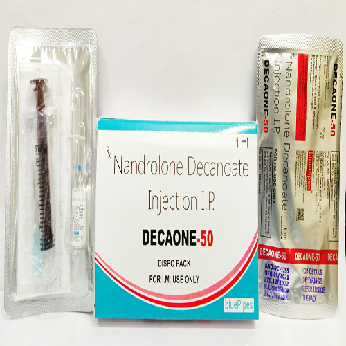 Product Name: DECAONE 50, Compositions of DECAONE 50 are Nandrolone Decanoate Injection I.P. - Bluepipes Healthcare