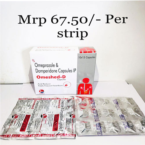 Product Name: Omeshed D, Compositions of Omeshed D are Omeprazole & Domperidone - Shedwell Pharma Private Limited