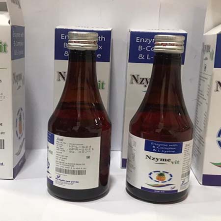 Product Name: Nzyme Vit, Compositions of Nzyme Vit are Enzyme with B-complex & L-Lysene - NG Healthcare Pvt Ltd