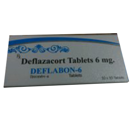 Product Name: Deflabon 6, Compositions of Deflabon 6 are Deflazacort Tablets 6 mg - Senbian Pharma Pvt. Ltd