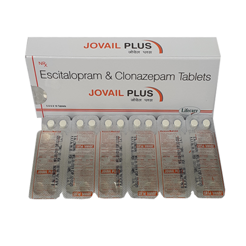 Product Name: Jovail Plus, Compositions of are Escitalopram & Clonazepam Tablets - Lifecare Neuro Products Ltd.