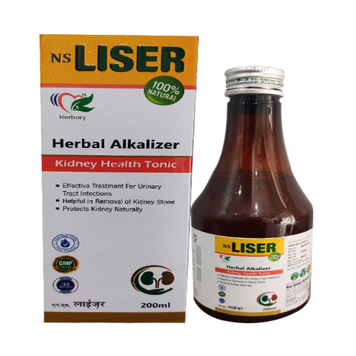 Product Name: NS Liser, Compositions of Herbal alkalizer Kidney Health tonic  are Herbal alkalizer Kidney Health tonic  - New Salasar Herbotech
