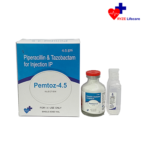 Pemtoz 4.5 are Piperacillin & Tazobactam for Injection IP - Ryze Lifecare