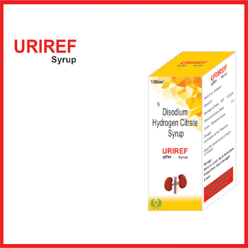 Product Name: Uriref, Compositions of Uriref are Disodium Hydrogrn Citrate Syrup - Greef Formulations