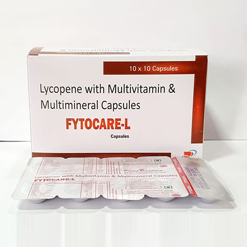 Product Name: Fytocare L, Compositions of Fytocare L are Lycopene with Multivitamin & Multimineral Capsules - Pride Pharma