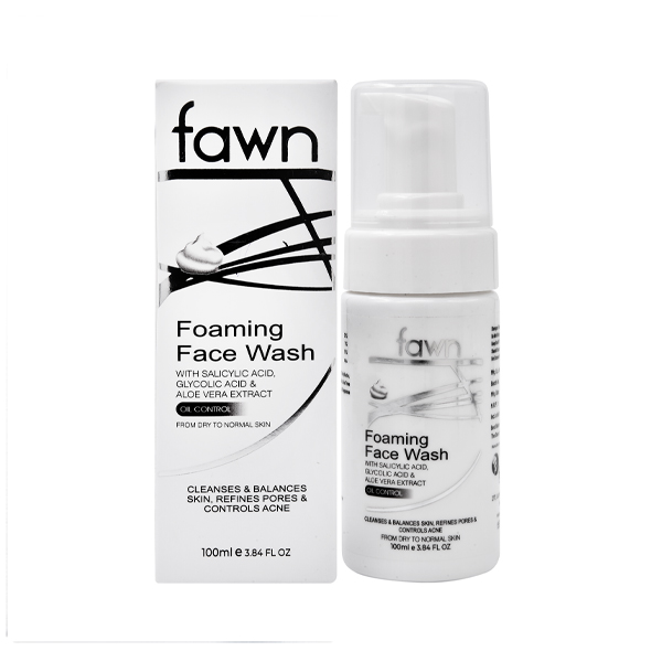Product Name: Fawn Foaming Face Wash, Compositions of Fawn Foaming Face Wash are With Salicyclic Acid, Glycolin Acid & aloe Vera Extract - Fawn Incorporation