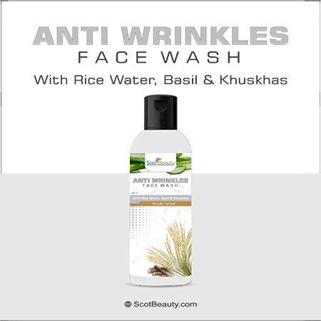 Product Name: Anti Wrinkles, Compositions of Anti Wrinkles are With Rice water,Basil & Khuskhas - Scothuman Lifesciences