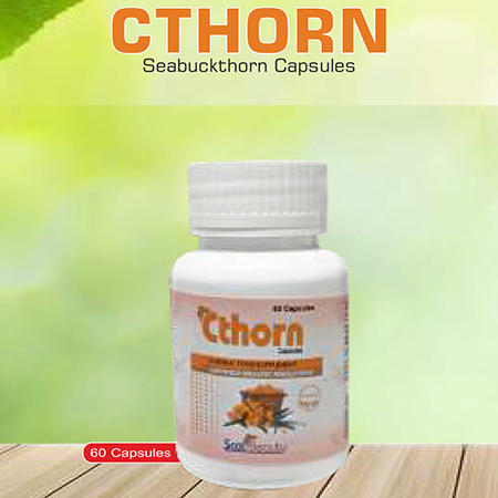 Product Name: Cthorn, Compositions of Cthorn are Seabuckthorn Capsules - Scothuman Lifesciences