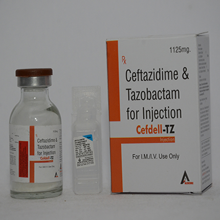 Product Name: CEFDELL TZ, Compositions of CEFDELL TZ are Ceftazidime & Tazobactam For Injection - Alencure Biotech Pvt Ltd