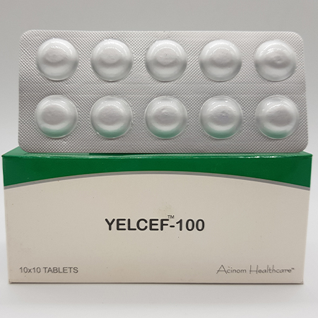 Product Name: Yelcef 100, Compositions of Yelcef 100 are CEFPODOXIME 100 MG - Acinom Healthcare