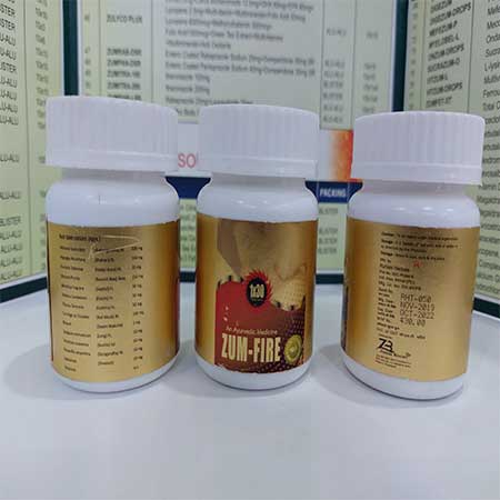 Product Name: Zumfire, Compositions of Zumfire are An Ayurvedic Medicine - Zumax Biocare