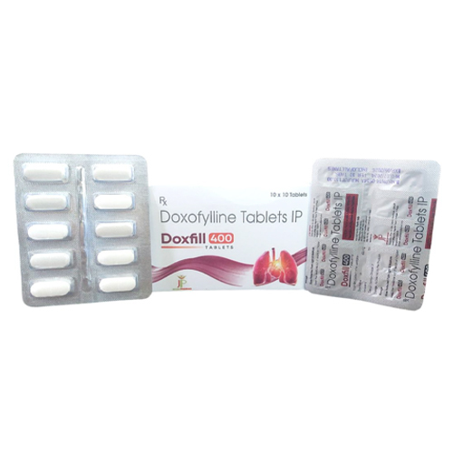 Product Name: Doxfill400, Compositions of Doxfill400 are Doxofylline Tablets IP - Jecks Pharma