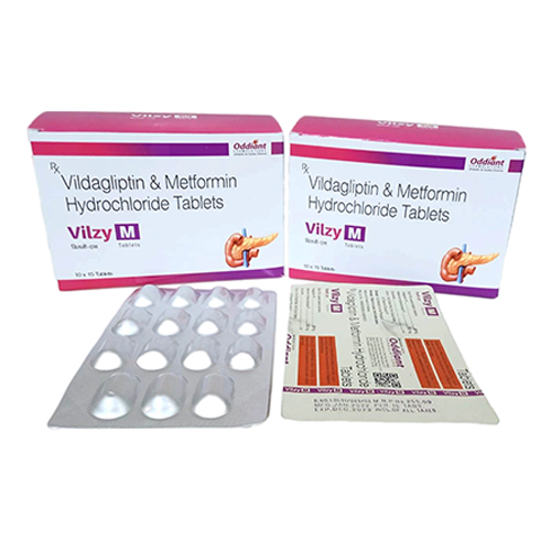 Product Name: Vilzy M, Compositions of Vilzy M are Vildagliptin & Metformin Hydrochloride Tablets - Oddiant Formulations