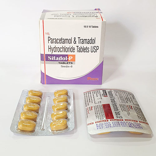 Product Name: Sifadol P, Compositions of Sifadol P are Paracetamol & Tramadol Hydrochloride Tablets USP - Pride Pharma