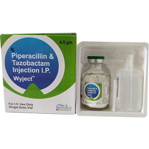 Product Name: Wyject, Compositions of Wyject are Pipercillin and Tazobactam For Injection IP - Medville Healthcare