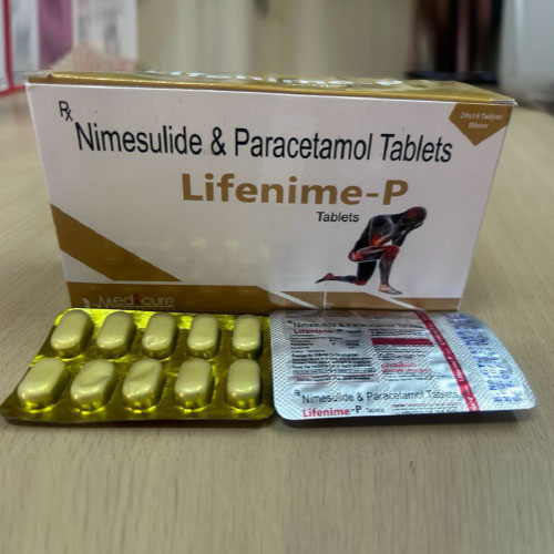Product Name: Lifenime P, Compositions of Lifenime P are Nimesulide  and Paracetamol Tablets - Medicure LifeSciences