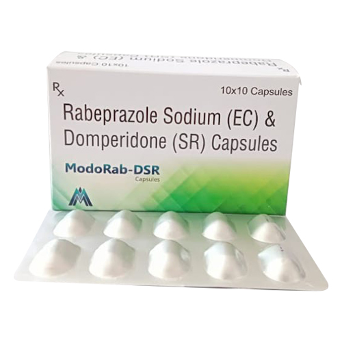 Product Name: ModoRab DSR, Compositions of ModoRab DSR are Rabeprazole Sodium (EC) & Domperidone (SR) Capsules - Medlo Biotech