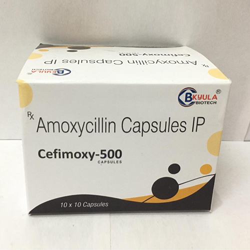 Product Name: Cefimoxy 500, Compositions of Cefimoxy 500 are Amoxycillin Capsules IP - Bkyula Biotech