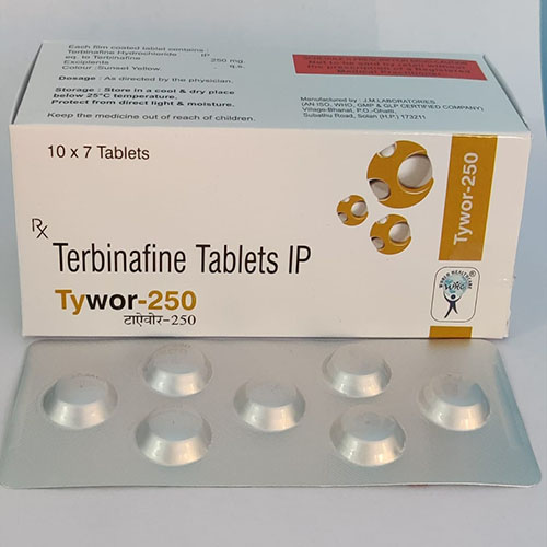 Product Name: Tywor 50, Compositions of Tywor 50 are Terbinafine Tablets IP  - WHC World Healthcare