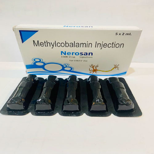 Product Name: Nerosan, Compositions of Nerosan are Methylcobalamin Injection - Disan Pharma