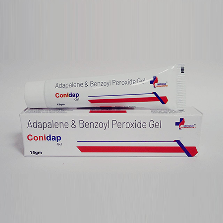 Product Name: Conidap, Compositions of Conidap are Adapalene  & Benzoyl Peroxide gel - Ronish Bioceuticals