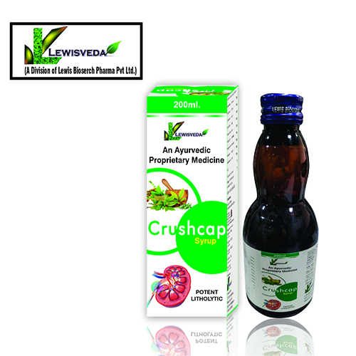 Product Name: Crushcap, Compositions of Crushcap are Potent Litholytic - Lewis Bioserch Pharma Pvt. Ltd