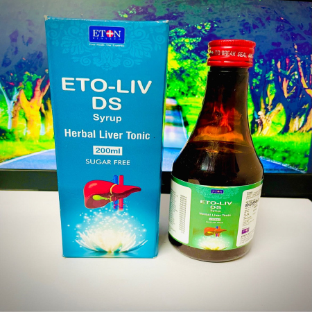 Product Name: Eto Liv Ds, Compositions of Eto Liv Ds are Herbal Liver Tonic - Eton Biotech Private Limited