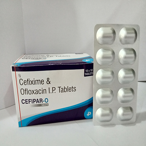 Product Name: Cefipar O, Compositions of Cefipar O are Cefixime & Ofloxacin IP Tablets - Paraskind Healthcare