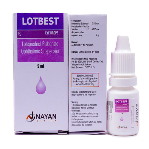 Product Name: Lotbest, Compositions of Lotbest are Loteprednol Etabonate Ophthalmic Suspension - Arlak Biotech