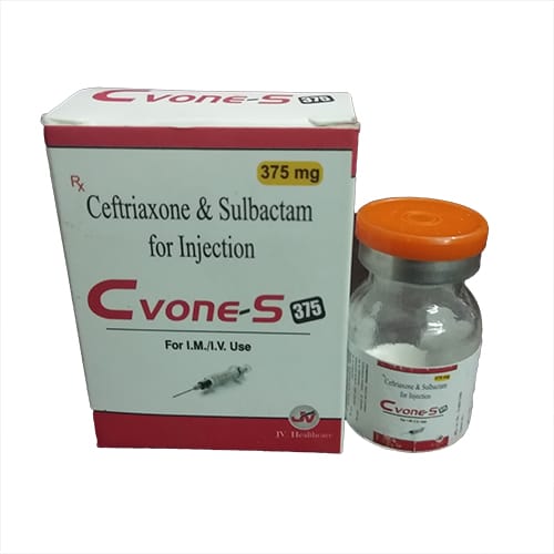 Product Name: Cvone S, Compositions of are Ceftriaxone & Sulbactam for Injection - JV Healthcare