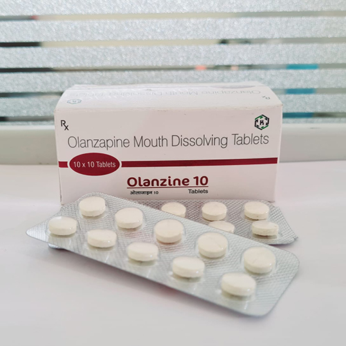 Product Name: Olanzine 10, Compositions of Olanzine 10 are Olanzapine Mouth Dissolving Tablets - Kriti Lifesciences