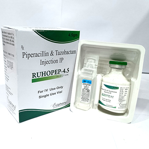 Product Name: Ruhopod 4.5, Compositions of Ruhopod 4.5 are Piperacillin & Tazobactam Injection IP - Euphony Healthcare
